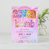 Invitation Pastel Bath Bomb Bash 7e Anniversaire (Debout devant)