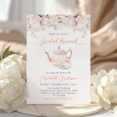 Invitation Pastel Blooms Bridal Brunch Tea Party
