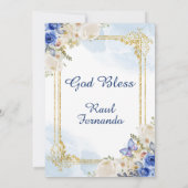 Invitation Pastel Blue 4 Mexicaine Tres Anos Invitacion (Dos)