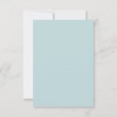 Invitation Pastel Blue Simple moderne (Dos)