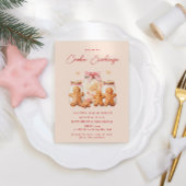 Invitation Pastel Blush Cookie Exchange Noël Party