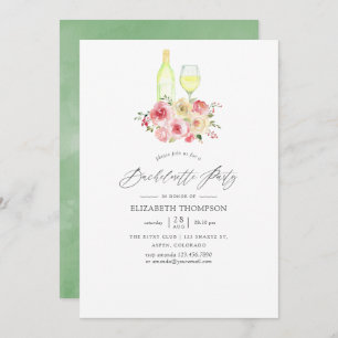 Invitation Pastel Blush et fête florale jaune