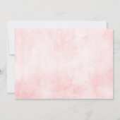 Invitation Pastel Blush Joli floral Botanique Enregistrer la (Dos)