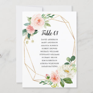 Invitation Pastel Blush Rose Floral Plastique Plastique