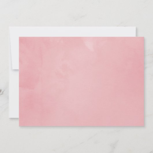 Invitation Pastel Blush rose Géométrique Floral Sainte Commun (Dos)