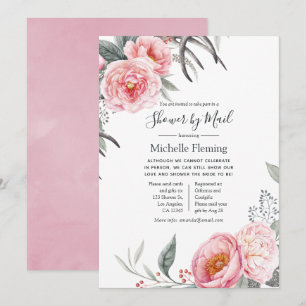 Invitation Pastel Boho Floral Baby ou Fête des mariées par la