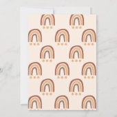 Invitation Pastel Boho Rainbow 1er anniversaire (Dos)