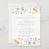 Invitation Pastel Boho Wildflower Graduation Party (Devant)