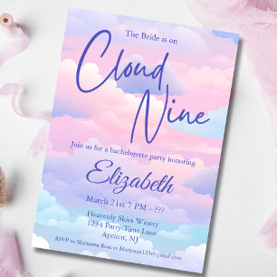 Invitation Pastel Bride est sur Cloud Bachelorette Party