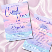 Invitation Pastel Bride est sur Cloud Bachelorette Weekend