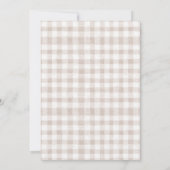 Invitation Pastel Brown One Lucky Duck Balloon 1er anniversai (Dos)