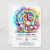 Invitation Pastel Candyland Printemps (Devant)