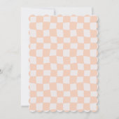 Invitation Pastel Checkered Grad Announcement with Photo (Dos)