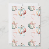 Invitation Pastel Citrouille Genre Reveillez Automne Invitati (Dos)