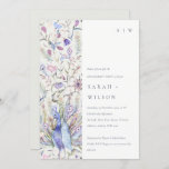 Invitation Pastel Classy Ornate Aquarelle Peacock Fiançailles<br><div class="desc">Classy Ornate Watercolor Peacock Collection - c'est une élégante aquarelle Illustration de paon floral pastel aquarelle, avec une touche minimaliste moderne. Idéal pour vos mariage et fêtes de classe moderne. Il est très facile de customiser, avec vos données personnelles. Si vous avez besoin d'un autre produit correspondant ou de la...</div>