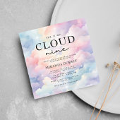 Invitation Pastel Cloud Neuf Fête des mariées