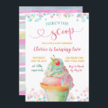 Invitation Pastel coloré Voici l'anniversaire de Scoop Kid<br><div class="desc">Pastel coloré Voici l'invitation à l'anniversaire de Scoop Kid</div>