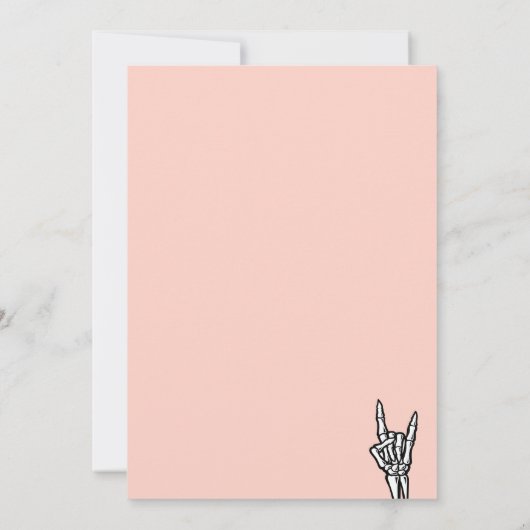 Invitation Pastel Coral Bad Two The Bone 2e Anniversaire (Dos)