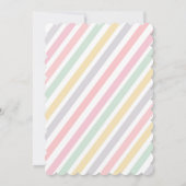 Invitation Pastel Crème glacée Cone Anniversaire | La douce f (Dos)