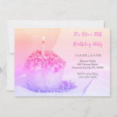 Invitation Pastel Cupcake Colorful 30e anniversair (Devant)