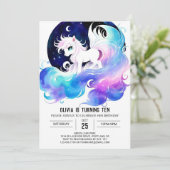 Invitation Pastel Custom Horse Anniversaire (Debout devant)
