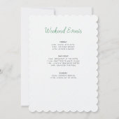 Invitation Pastel Dahlia Fleur sauvage Wreath Bachelortie Par (Dos)