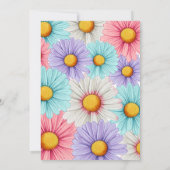 Invitation Pastel Daisy Fille anniversaire (Dos)