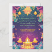 Invitation Pastel Diwali Délice (Dos)