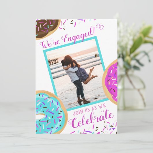 Invitation Pastel Donut (Debout devant)