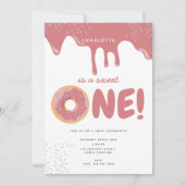 Invitation Pastel Donuts & Sprinkings Sweet Un Anniversaire (Devant)