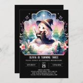 Invitation Pastel Dreamy Wizard Anniversaire (Devant / Derrière)
