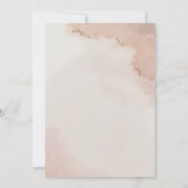 Invitation Pastel Dusty Parties scintillant rose Gold (Dos)