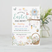 Invitation Pastel Easter Egg Hunt Gnomes (Debout devant)