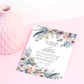 Invitation Pastel Elegant Garden Floral Mariage