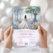 Invitation Pastel Enchanted Forest Quinceañera