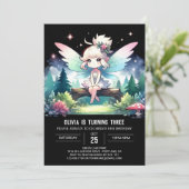 Invitation Pastel Fairy Anniversaire magique (Debout devant)
