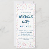 Invitation Pastel Fête des Mères Brunch (Devant)