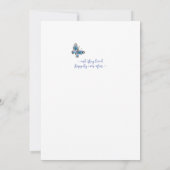 Invitation Pastel Fleur sauvage Bird Floral Frontière Boho Ma (Dos)