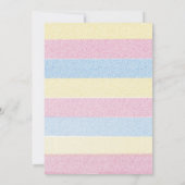 Invitation Pastel Fleur sauvage Florals Baby shower neutre (Dos)