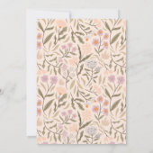 Invitation Pastel Fleur sauvage Graduation Party (Dos)