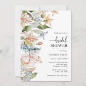 Invitation Pastel Floral Douche nuptiale (Devant)