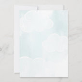 Invitation Pastel Floral & Gold Hot Air Baby shower (Dos)