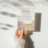 Invitation Pastel Floral Livre Baby shower à thème