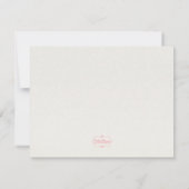 Invitation Pastel Floral Mariage Menu Choix RSVP (Dos)