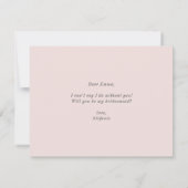 Invitation Pastel Flowers Parties scintillant Serez-Vous Ma F (Dos)