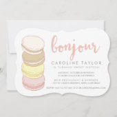 Invitation Pastel French Macarons Sweet sixteen (Devant)
