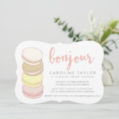 Invitation Pastel French Macarons Sweet sixteen (Debout devant)