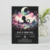 Invitation Pastel Fun Chat Anniversaire (Debout devant)