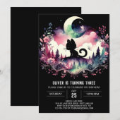 Invitation Pastel Fun Chat Anniversaire (Devant / Derrière)