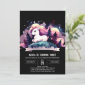 Invitation Pastel Fun Horse Anniversaire (Debout devant)
